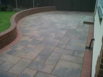 Newly cleaned & re-sanded patio 