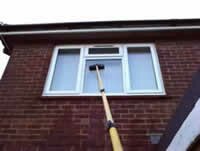 Ladder less window cleaning